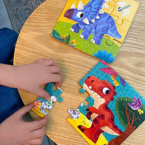 Piankowe Puzzle 2w1 Dinozaury Roter Kafer 25 elementów dla Dzieci