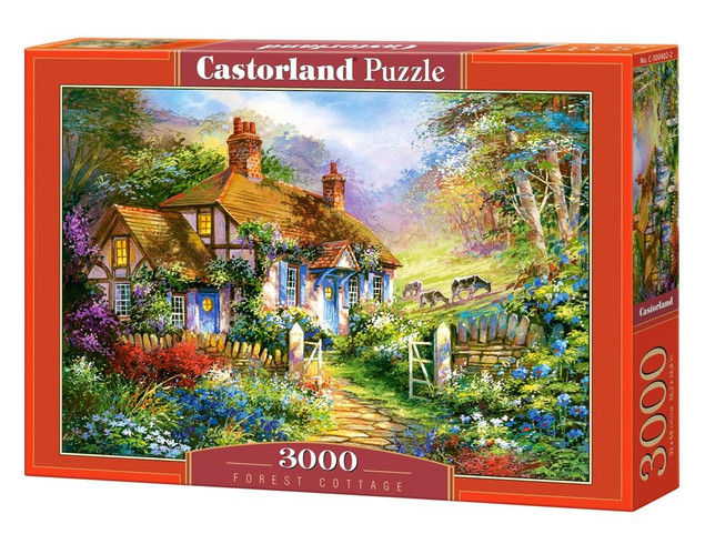 Puzzle 3000 Układanka Las Obraz FARMA Chatka w Lesie Natura 9+ Castor