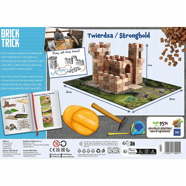 62021 Klocki ceramiczne Brick Trick BUDUJ Z CEGŁY Twierdza ECO