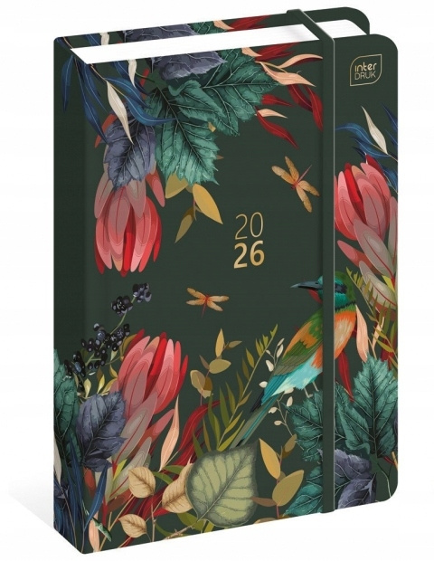 Kalendarz Książkowy 2026 A5 384k NATURA Metallic Savage Interdruk