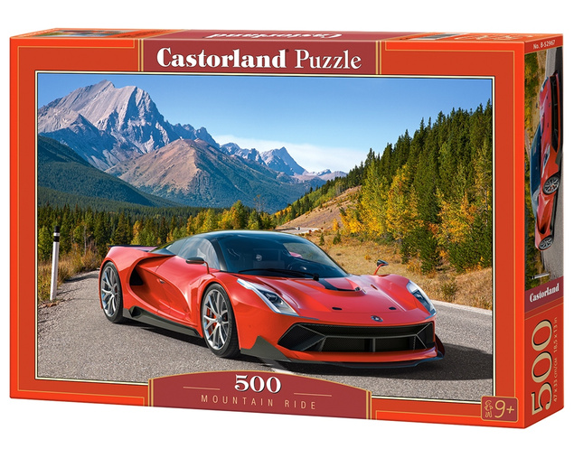 Puzzle 500 Układanka Auto SAMOCHÓD SPORTOWY Krajobraz Góry 7+ Castorland