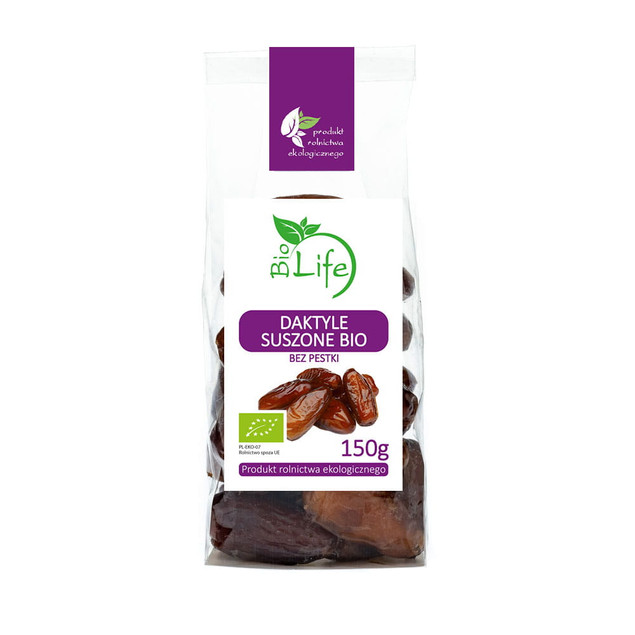 Daktyle suszone bez pestki BIO 150g BIOLIFE