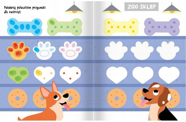 Paluszkowe Malowanki Zwierzęta – Maluj Paluszkami 4+ Aksjomat