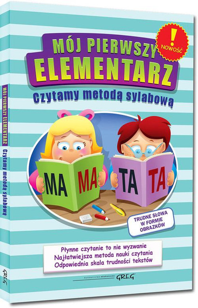 Mój Pierwszy Elementarz Czytanie Metodą Sylabową Czytanie Sylabami Greg