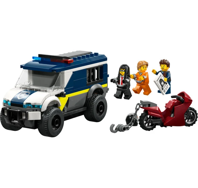 LEGO City 60479 Furgonetka policyjnego konwoju więziennego – sceneria akcji