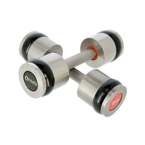 Hantle chromowane, radełkowane 2 x 8 KG HH08 HMS
