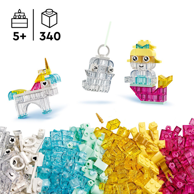 LEGO Classic 11040 Magiczne Przezroczyste Pudełko Klocków