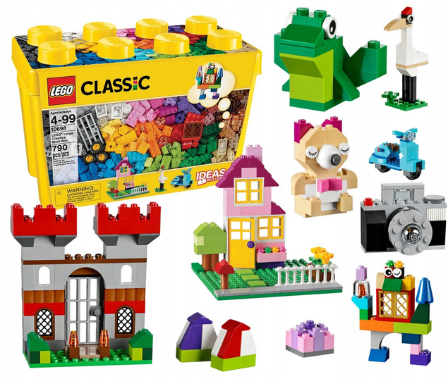 LEGO Classic Kreatywne Klocki Duże Pudełko 790 el. 4+ 10698