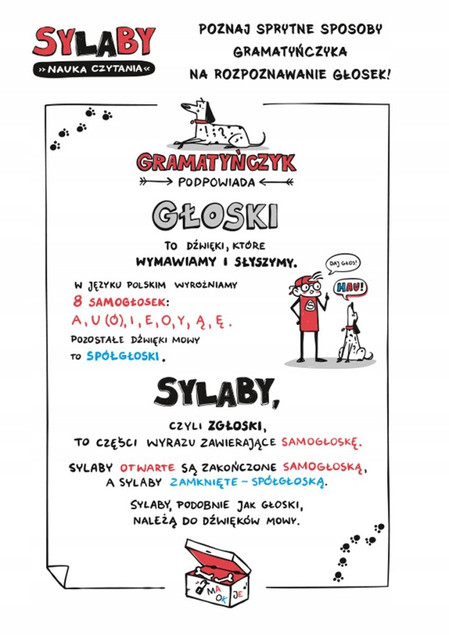 SY-LA-BY. Nauka czytania – Gra planszowa dla dzieci 6+ Nasza Księgarnia