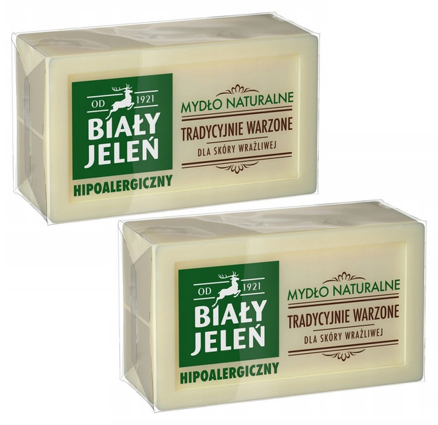 Mydło Naturalne Hipoalergiczne Biały Jeleń 2x150g