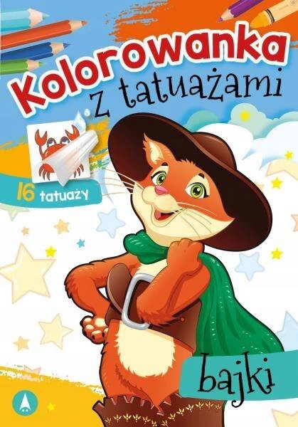 MALOWANKI KOLOROWANKI Z NAKLEJKAMI KOLOROWANKA Z TAUAŻAMI BAJKI