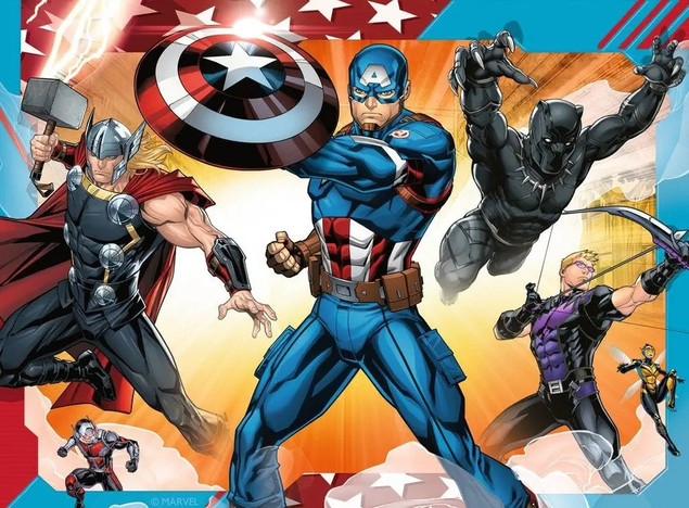 Puzzle Ravensburger 4w1 Avengers 12/16/20/24