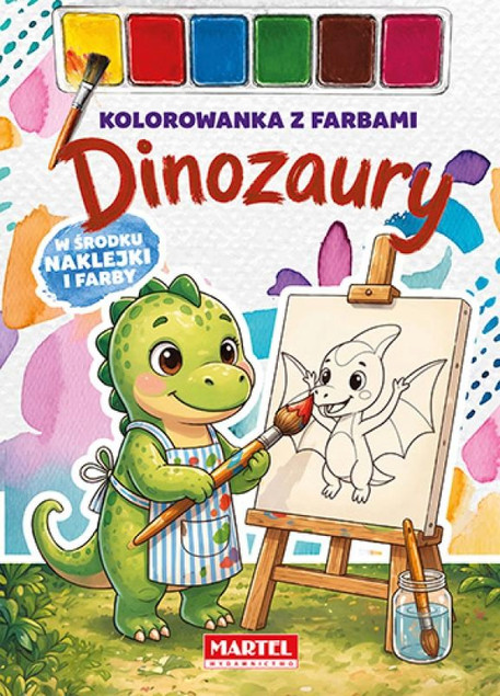 Kolorowanka z farbami Dinozaury – Praca zbiorowa