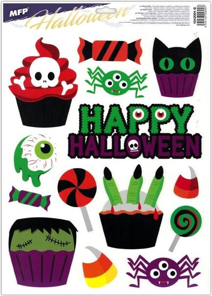 NAKLEJKA OKIENNA HALLOWEEN 30x42cm MIX 1szt. MFP