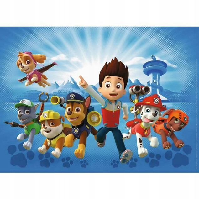 Puzzle Ravensburger 100 elementów Psi Patrol Zespół w akcji