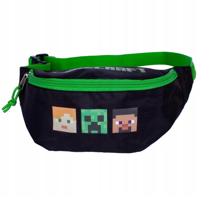 Nerka dziecięca Minecraft Astra czarny, zielony