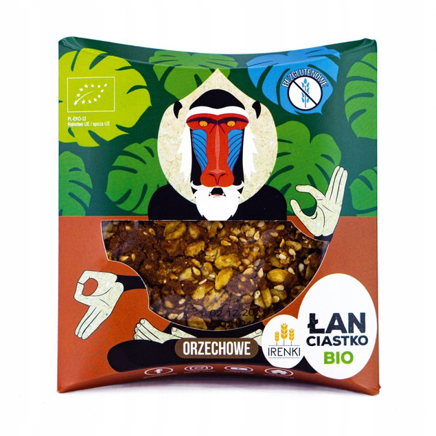 Ciastko ŁAN Irenki z Orzeszkami Ziemnymi Bezglutenowe BIO 40g