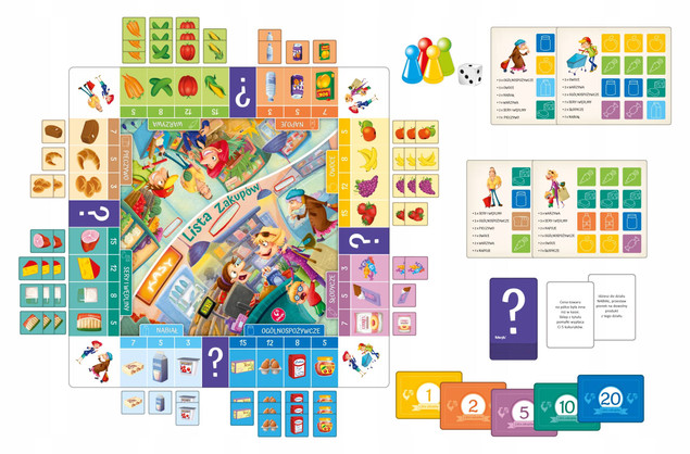 Lista Zakupów Gra Planszowa Dla Dzieci Rodzinna 5+ Kukuryku 64640