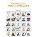 Plansza edukacyjna Rok liturgiczny z symbolami PCS Praca zbiorowa