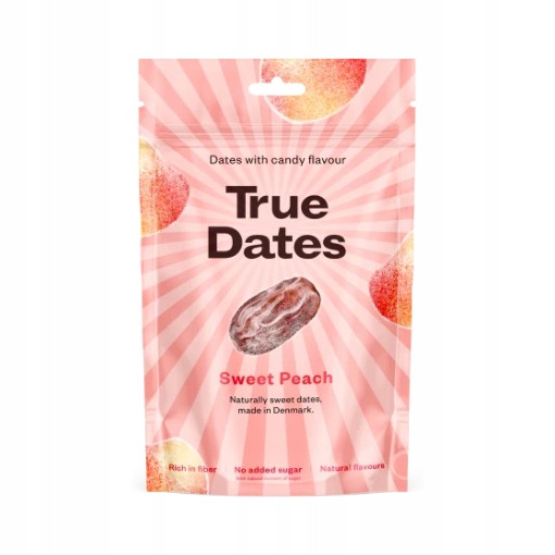 True Dates Sweet Peach Daktyle Brzoskwiniowe 100g Bez Cukru
