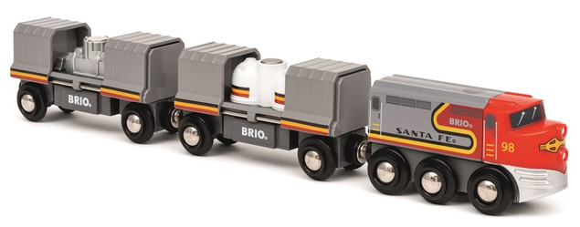 Pociąg BRIO wielokolorowy z 2 wagonami