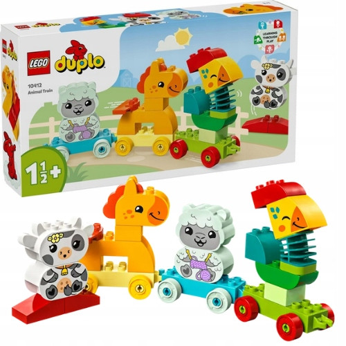 LEGO Duplo Pociąg Ze Zwierzątkami 19 el. 1,5+ 10412