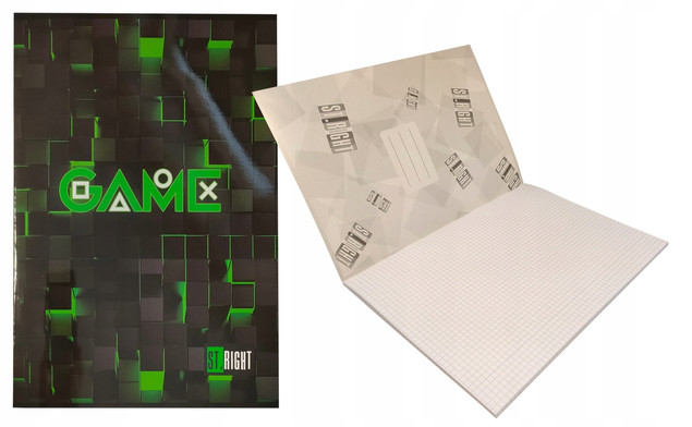 Zeszyt A4 32 Kartki Kratka Laminowany 1 Sztuka MIX St.Right