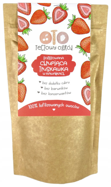 OWOCE LIOFILIZOWANE Chrupiąca TRUSKAWKA W Kawałkach OTOLANDIA 20g