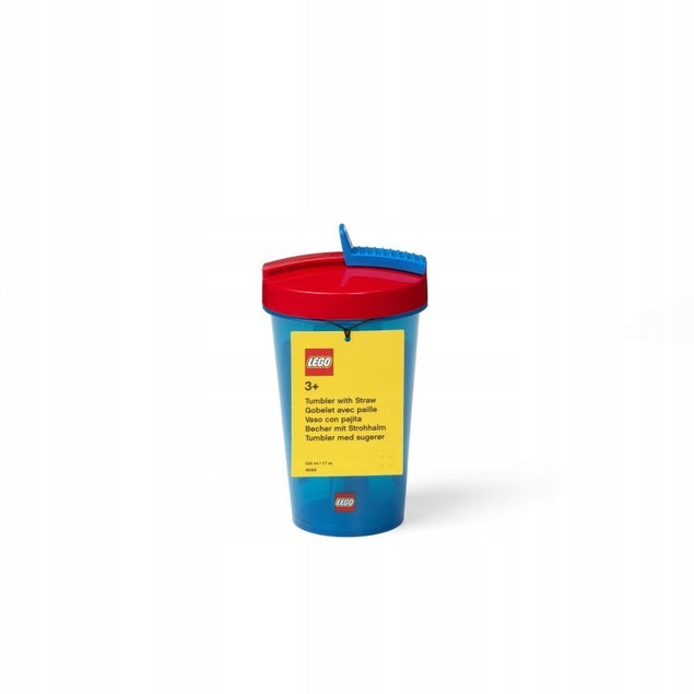 Kubek LEGO® Room ze Słomką 500 ml – Szczelny & BPA-Free
