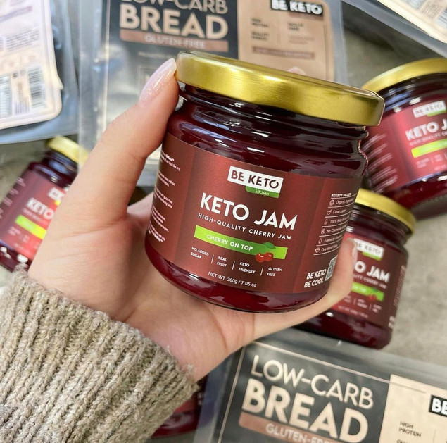 Dżem keto wiśniowy, bez cukru i glutenu 200g BeKeto