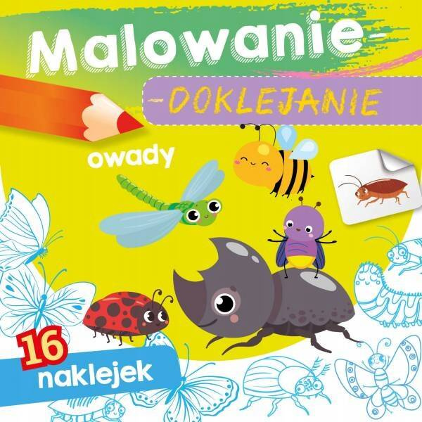 18x MALOWANIE Doklejanie ZESTAW Kolorowanka PIESKI KOTKI POJAZDY 3+ Skrzat