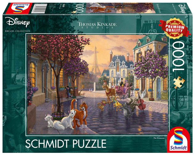 Puzzle Schmidt Spiele 1000 el. Disney Arystokraci (Thomas Kinkade) Premium Quality G3