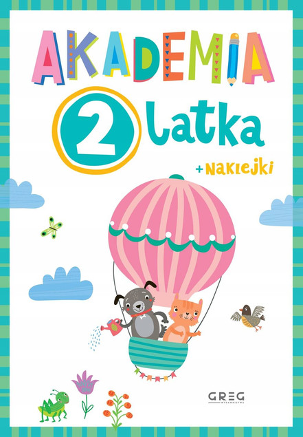 Akademia 2 latka Ćwiczenia Naklejki Książeczki Dla Dzieci Greg