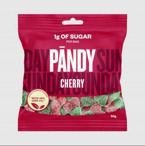 Żelki Pändy Candy Cherry 50g - zdrowa słodycz bez cukru