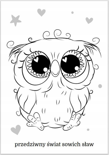 Maluszkowe malowanie. Czarujące sówki