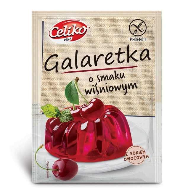 Celiko Galaretka Wiśniowa Bezglutenowa 75g x10_2