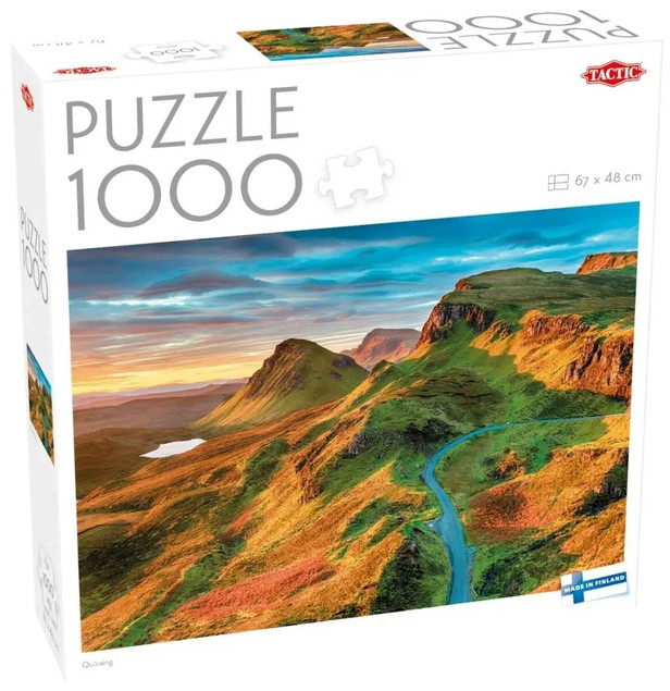 Puzzle Tactic 1000 elementów Quiraing Szkocja Krajobraz