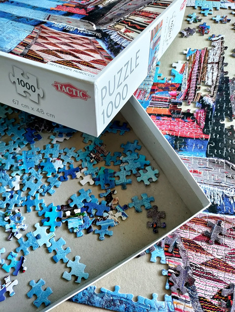 Puzzle Tactic 1000 elementów Chefchouen Maroko – Niebieskie Miasto