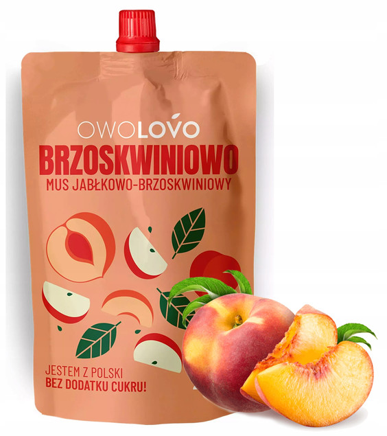 Mus owocowy jabłkowo-brzoskwiniowy dla dzieci 200g
