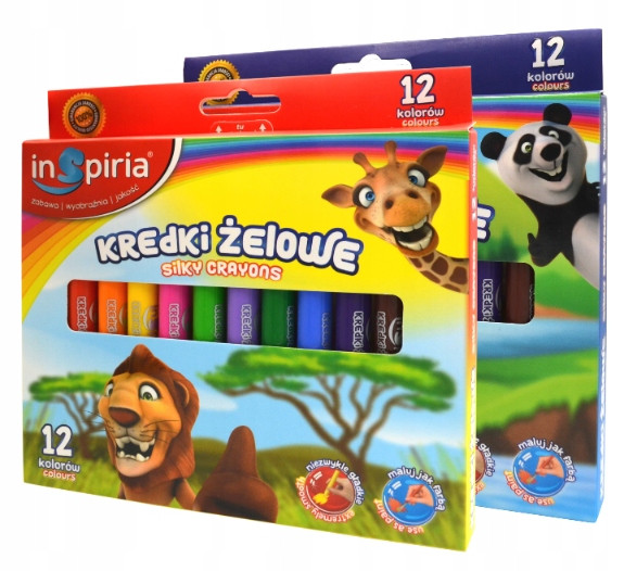 KREDKI ŻELOWE 12 KOL INSPIRIA