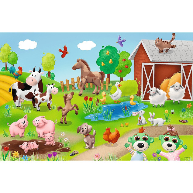 Puzzle Trefl 24 maxi Bobaski i zwierzęta