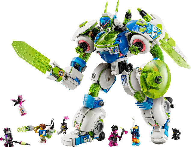 LEGO DREAMZzz 71485 Mech-rycerz Mateo i Z-Blob – Robot 3w1, Kreatywny Zestaw dla Dzieci