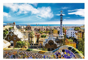 Puzzle 1500 Układanka Park Güell BARCELONA Krajobraz Widok Obraz 12+ Trefl