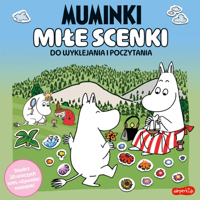 MUMINKI. MIŁE SCENKI. DO WYKLEJANIA I POCZYTANIA. UROCZE KOLOROWANKI
