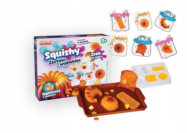 Dumel SQUISHY zestaw wypieków PIEKARNIA Masa sensoryczna dla dzieci 5+