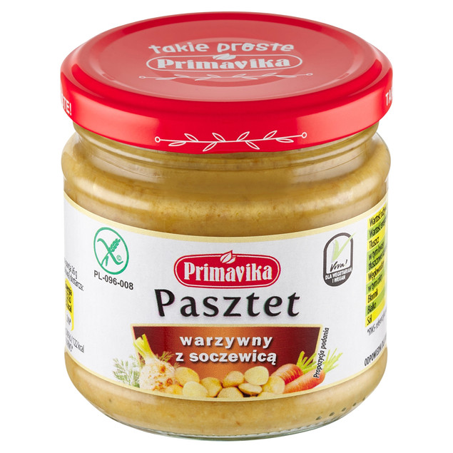 Pasztet warzywny z soczewicą 160g Primavika