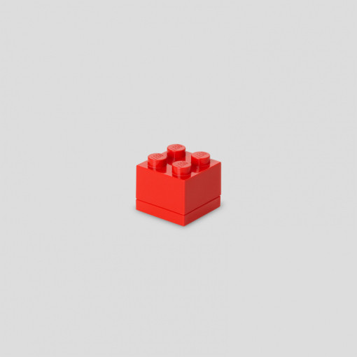 LEGO Mini Box 4 Czerwony 40111730 Pojemnik na Przekąski i Drobiazgi