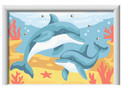 RAVENSBURGER CreArt Skaczące delfiny (z błyszczącymi kamieniami)