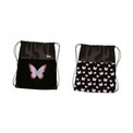 Worek na obuwie St.Right Pastel Butterflay czarny