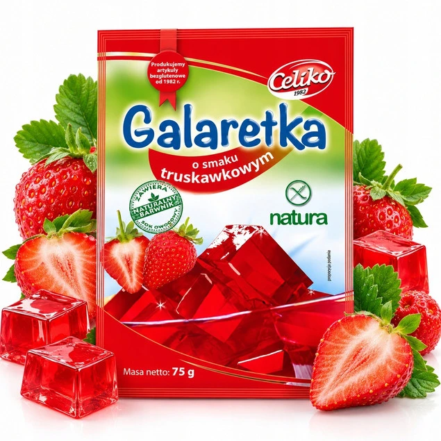 CELIKO Galaretka truskawkowa bezglutenowa